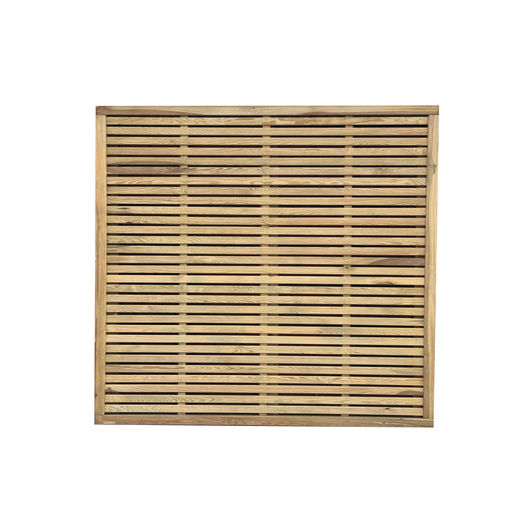 Tanalised Slatted Fence Panel 6x6 (1.8m x 1.8m)